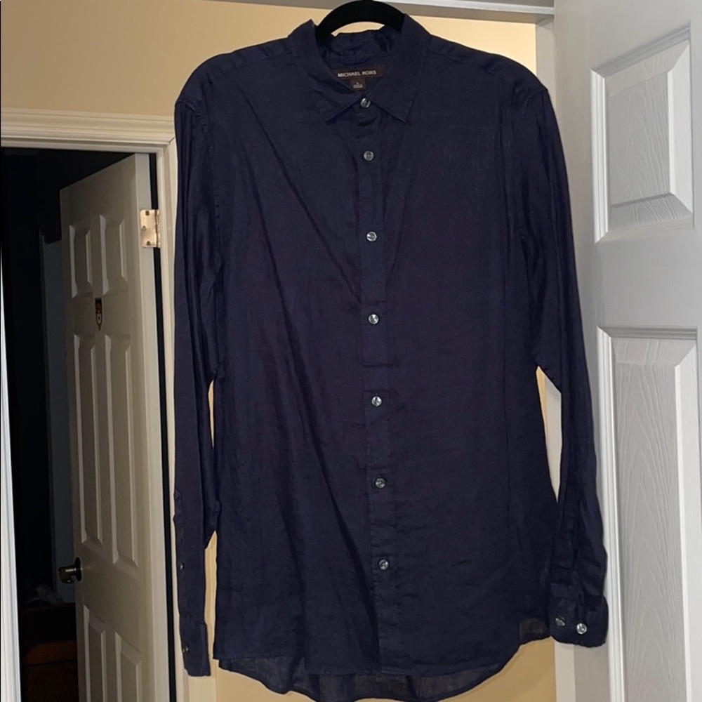 Michael Kors button down linen shirt